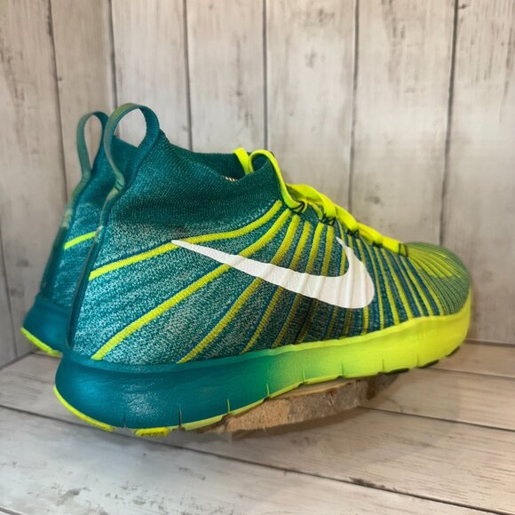 NIKE FREE TRAIN FORCE FLYKNIT Men Size 11.5 Green Training Sneaker 833275-313 - Picture 4 of 12